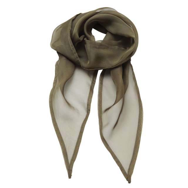 Premier 'colours Collection' Plain Chiffon Scarf - zelená