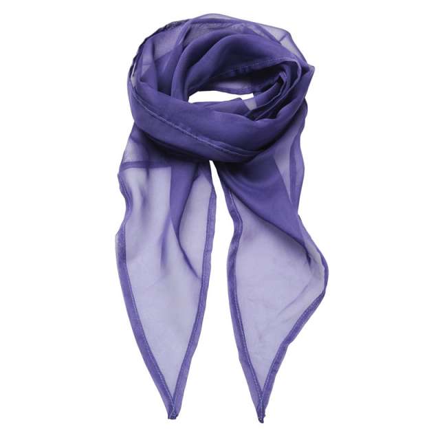 Premier 'colours Collection' Plain Chiffon Scarf - Premier 'colours Collection' Plain Chiffon Scarf - Purple