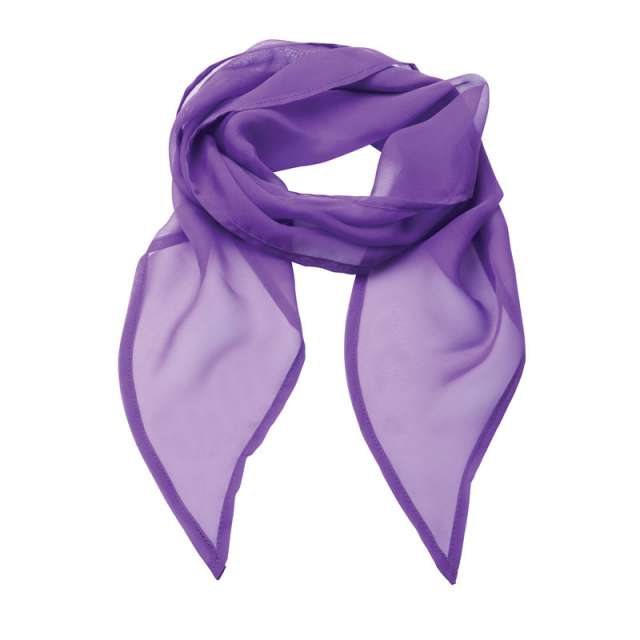 Premier 'colours Collection' Plain Chiffon Scarf - fialová