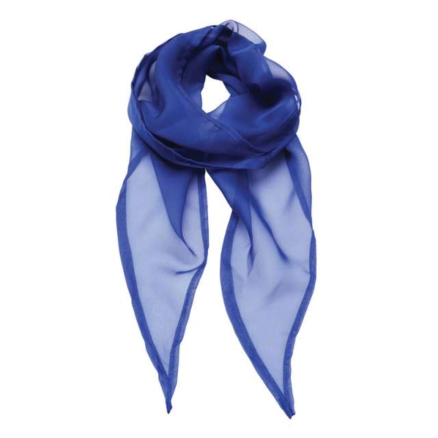Premier 'colours Collection' Plain Chiffon Scarf - blue