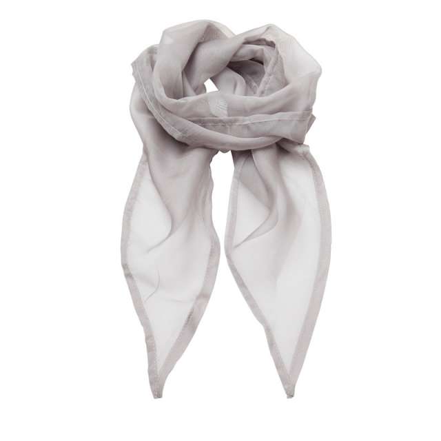 Premier 'colours Collection' Plain Chiffon Scarf - grey