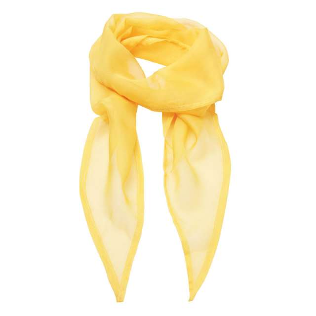 Premier 'colours Collection' Plain Chiffon Scarf - žlutá