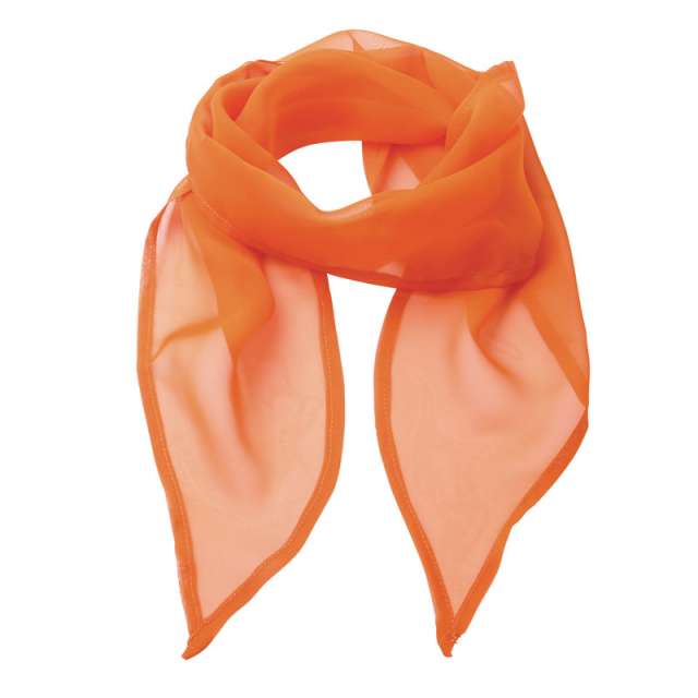 Premier 'colours Collection' Plain Chiffon Scarf - Orange