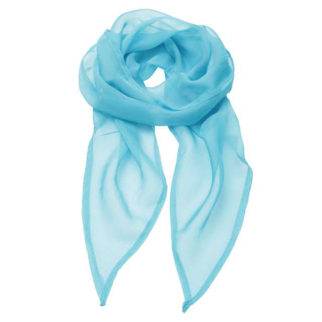 Premier 'colours Collection' Plain Chiffon Scarf - blue