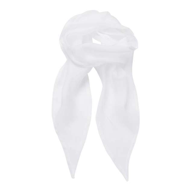 Premier 'colours Collection' Plain Chiffon Scarf - Weiß 