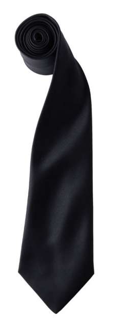 Premier 'colours Collection' Satin Tie - black