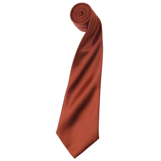 Premier 'colours Collection' Satin Tie - hnedá