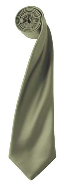 Premier 'colours Collection' Satin Tie - Premier 'colours Collection' Satin Tie - Military Green
