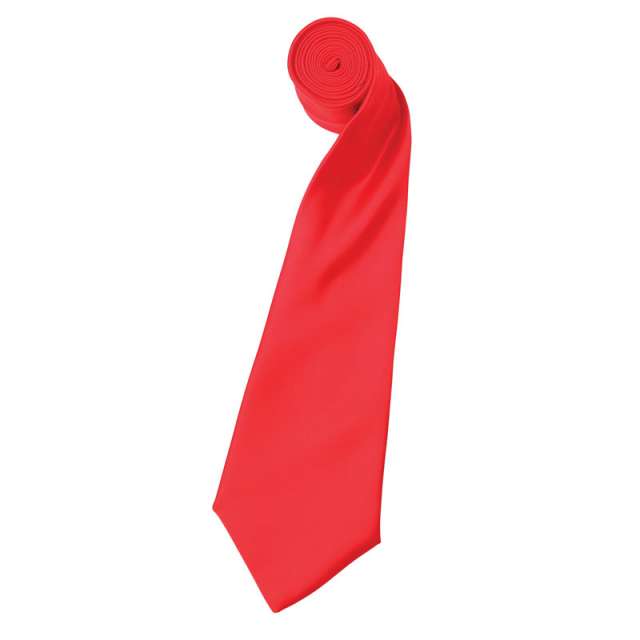 Premier 'colours Collection' Satin Tie - červená