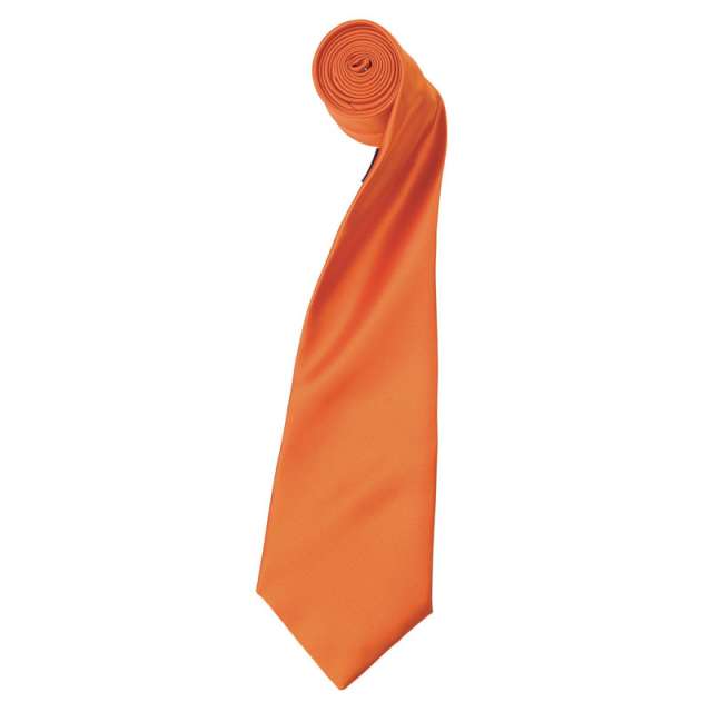 Premier 'colours Collection' Satin Tie - Premier 'colours Collection' Satin Tie - Tangerine