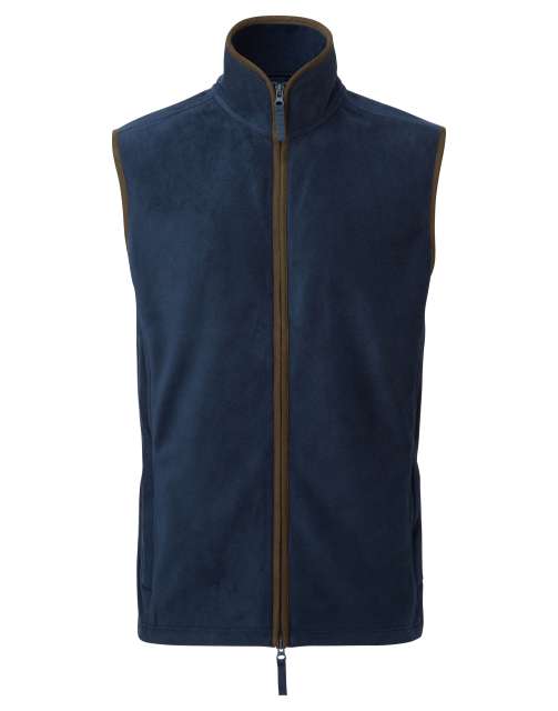 Premier Men's 'artisan' Fleece Gilet - modrá