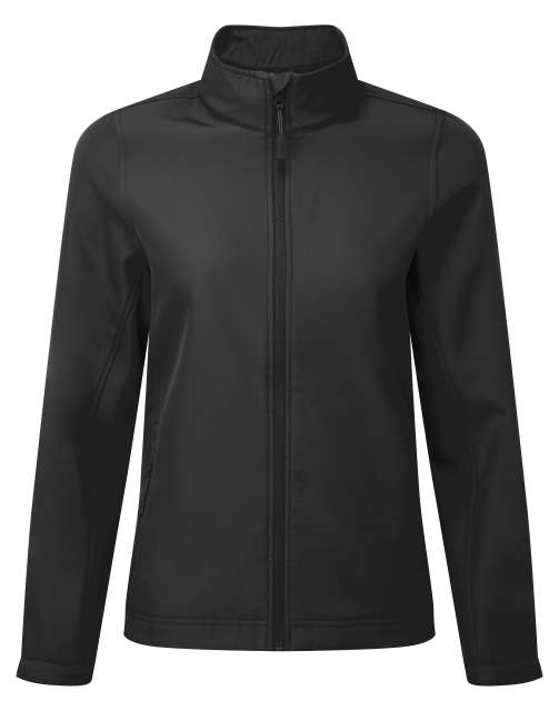 Premier Women’s Windchecker® Printable & Recycled Softshell Jacket - black