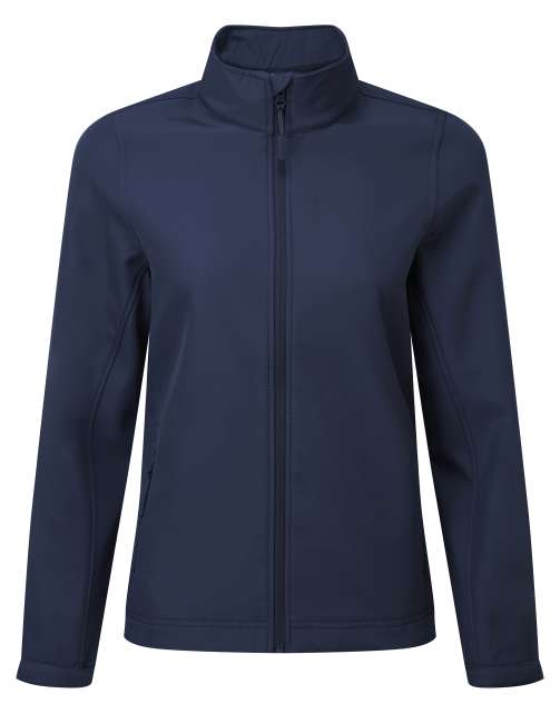 Premier Women’s Windchecker® Printable & Recycled Softshell Jacket - modrá