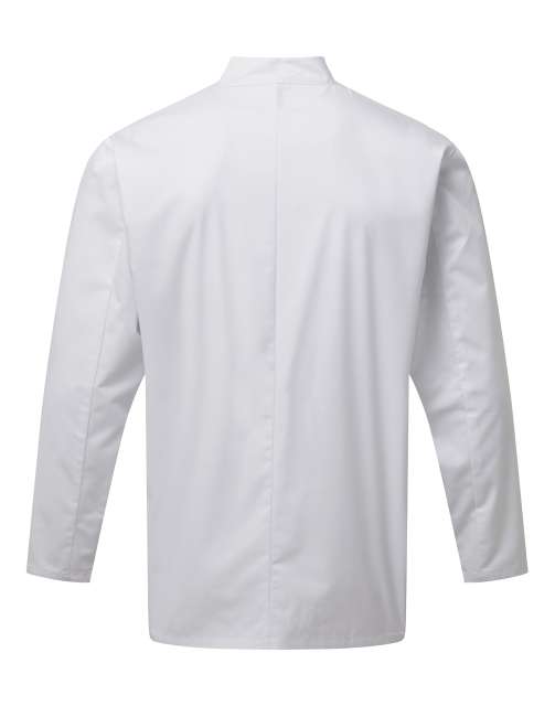 Premier 'essential' Long Sleeve Chef's Jacket - bílá