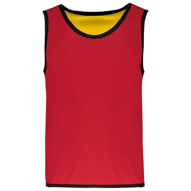 Proact Kid's Reversible Rugby Bib - Rot