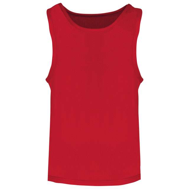 Proact Kid's Lightweight Mesh Multisport Bib - red