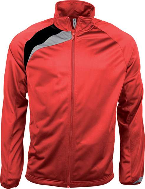 Proact Kids' Tracksuit Top - red