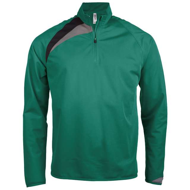 Proact Adults' Zip Neck Training Top - Proact Adults' Zip Neck Training Top - Forest Green