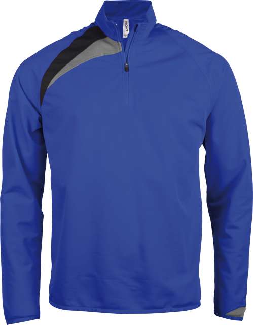 Proact Kids' Zip Neck Training Top - modrá