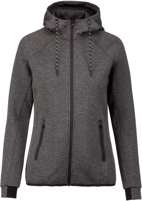 Proact Ladies’ Hooded Sweatshirt - Proact Ladies’ Hooded Sweatshirt - Tweed
