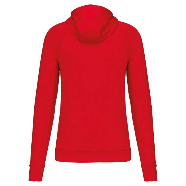 Proact Zip Neck Hooded Sports Sweatshirt - Proact Zip Neck Hooded Sports Sweatshirt - Cherry Red