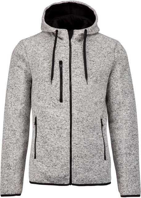 Proact Men's Heather Hooded Jacket - šedá