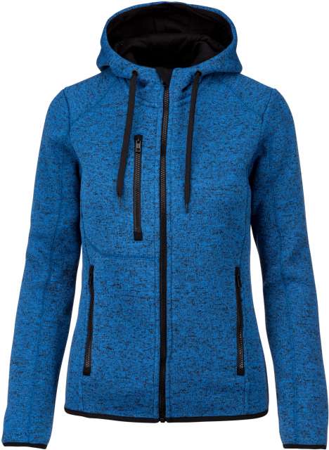 Proact Ladies’ Heather Hooded Jacket - blue