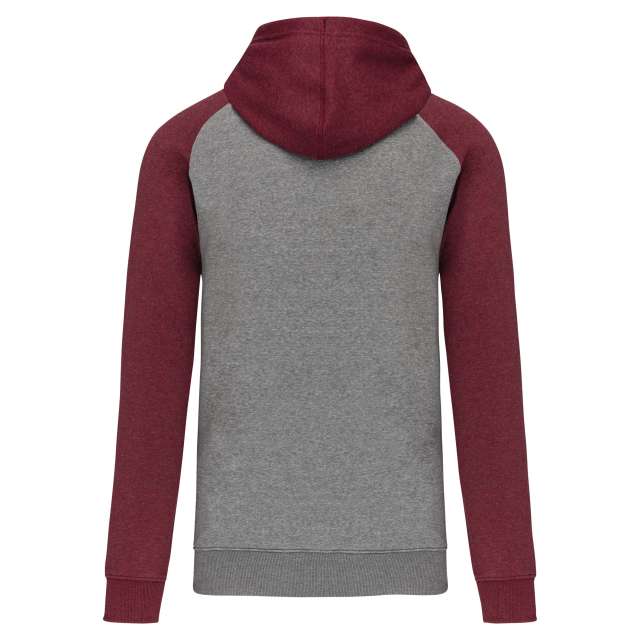Proact Adult Two-tone Hooded Sweatshirt mikina - šedá