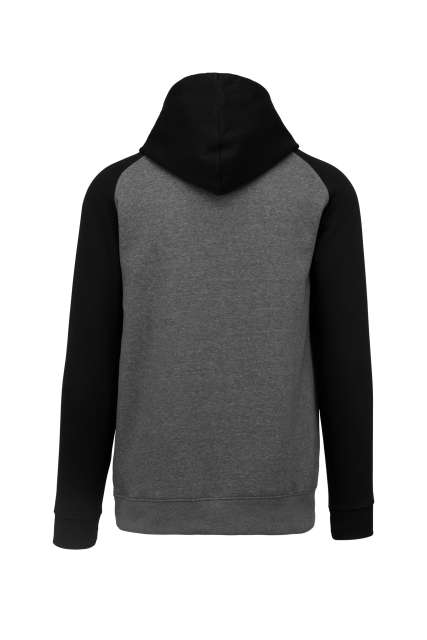 Proact Kids' Two-tone Hooded Sweatshirt - grey