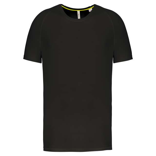Proact Men's Recycled Round Neck Sports T-shirt - čierna