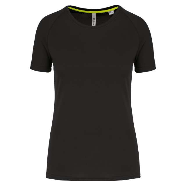 Proact Ladies' Recycled Round Neck Sports T-shirt - čierna