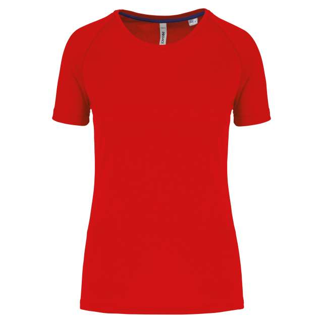 Proact Ladies' Recycled Round Neck Sports T-shirt - Proact Ladies' Recycled Round Neck Sports T-shirt - Cherry Red