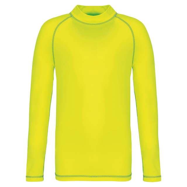 Proact Children’s Long-sleeved Technical T-shirt With Uv Protection - žlutá