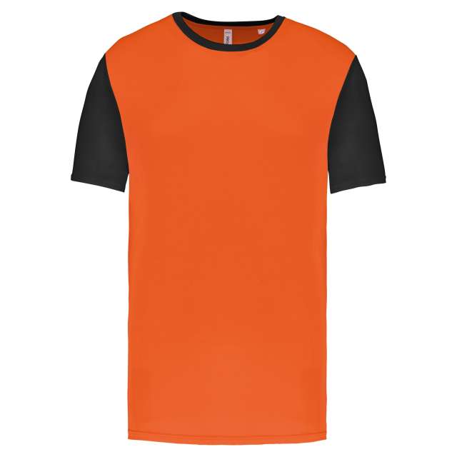 Proact Adults' Bicolour Short-sleeved T-shirt - oranžová