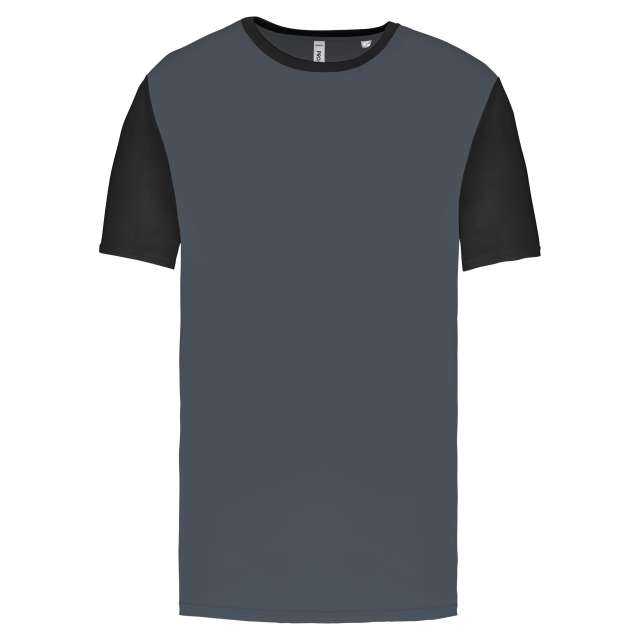 Proact Adults' Bicolour Short-sleeved T-shirt - šedá
