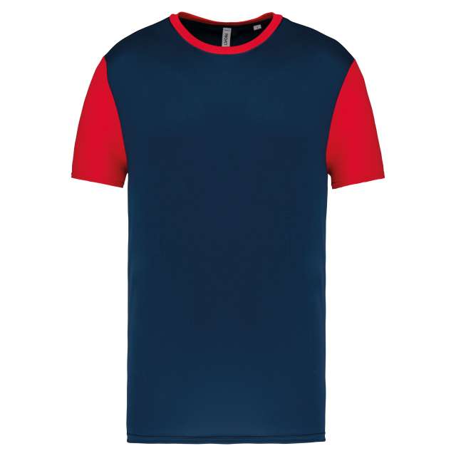 Proact Adults' Bicolour Short-sleeved T-shirt - modrá