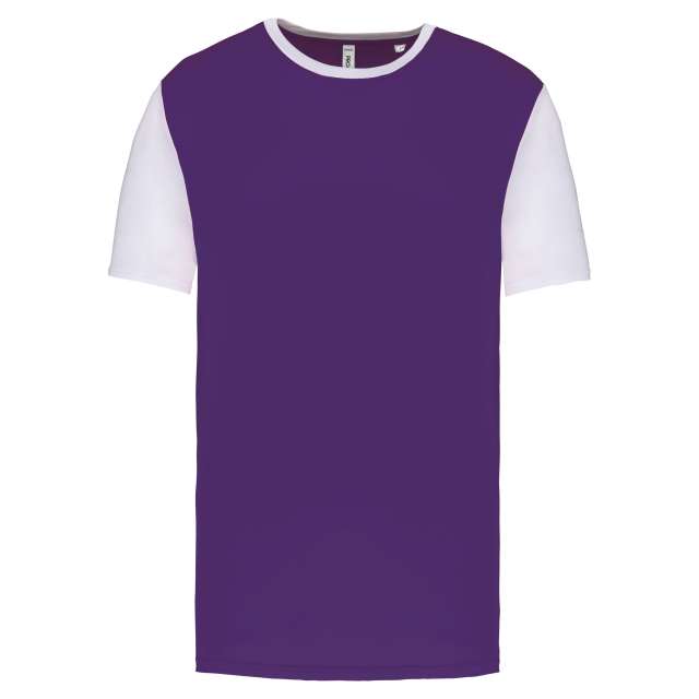 Proact Adults' Bicolour Short-sleeved T-shirt - violet