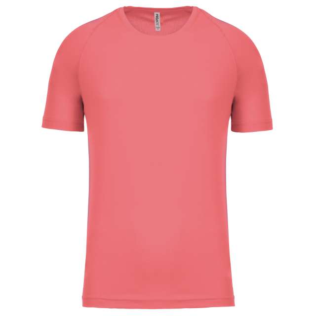 Proact Men's Short-sleeved Sports T-shirt - Proact Men's Short-sleeved Sports T-shirt - Coral Silk