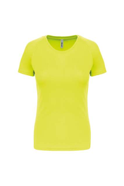 Proact Ladies' Short-sleeved Sports T-shirt - žlutá