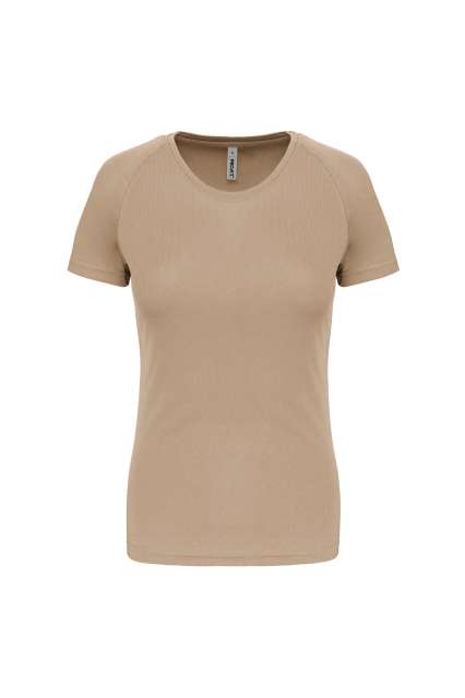 Proact Ladies' Short-sleeved Sports T-shirt - Proact Ladies' Short-sleeved Sports T-shirt - Tan