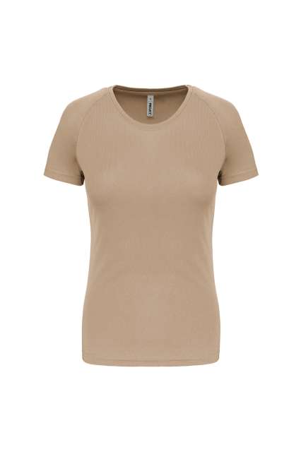 Proact Ladies' Short-sleeved Sports T-shirt - hnědá