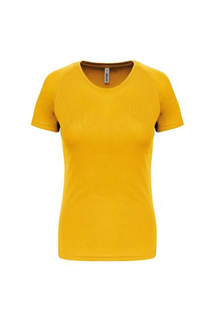 Proact Ladies' Short-sleeved Sports T-shirt - žltá