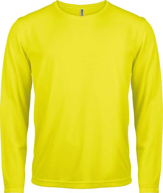 Proact Men's Long-sleeved Sports T-shirt - žlutá