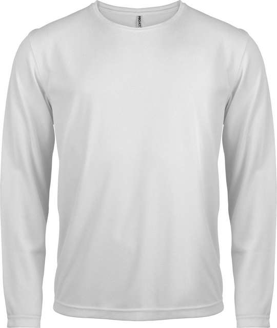 Proact Men's Long-sleeved Sports T-shirt - biela