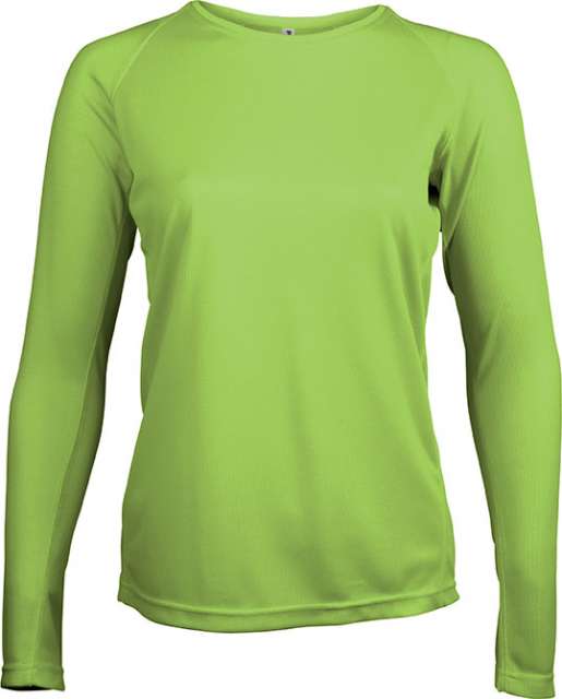 Proact Ladies' Long-sleeved Sports T-shirt - zelená
