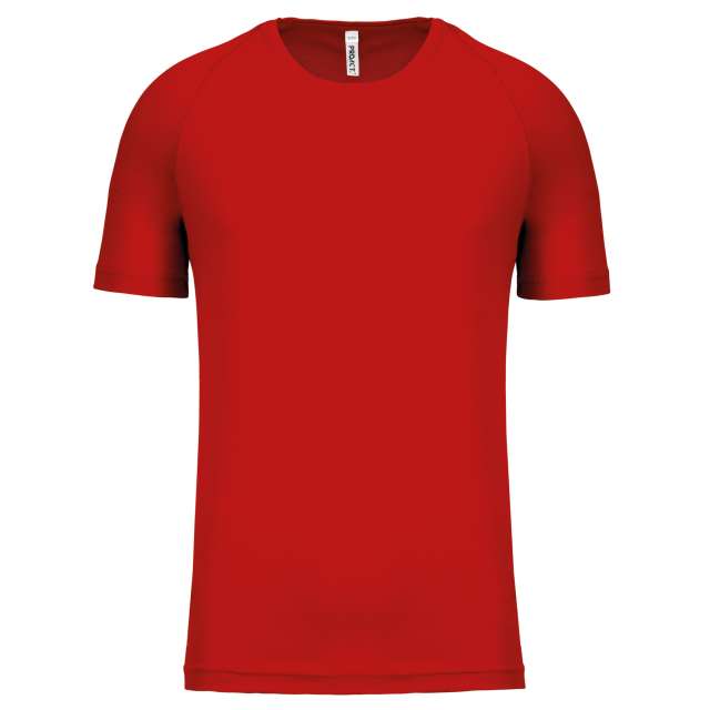 Proact Kids' Short Sleeved Sports T-shirt - red