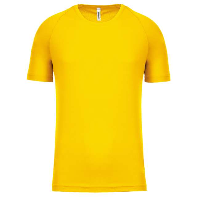 Proact Kids' Short Sleeved Sports T-shirt - yellow