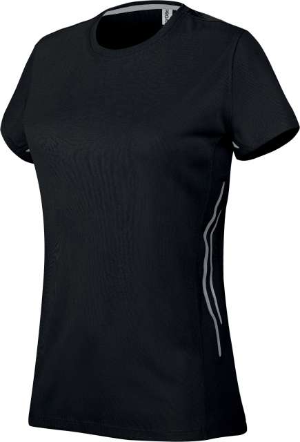 Proact Ladies' Short Sleeve Sports T-shirt - čierna
