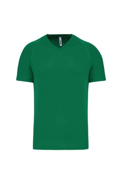 Proact Men’s V-neck Short Sleeve Sports T-shirt - Grün