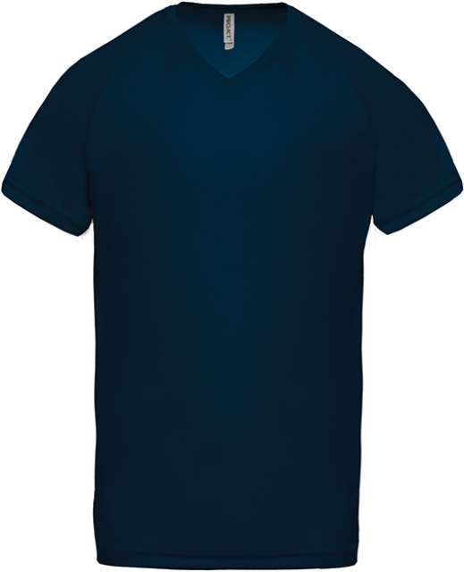 Proact Men’s V-neck Short Sleeve Sports T-shirt - blau